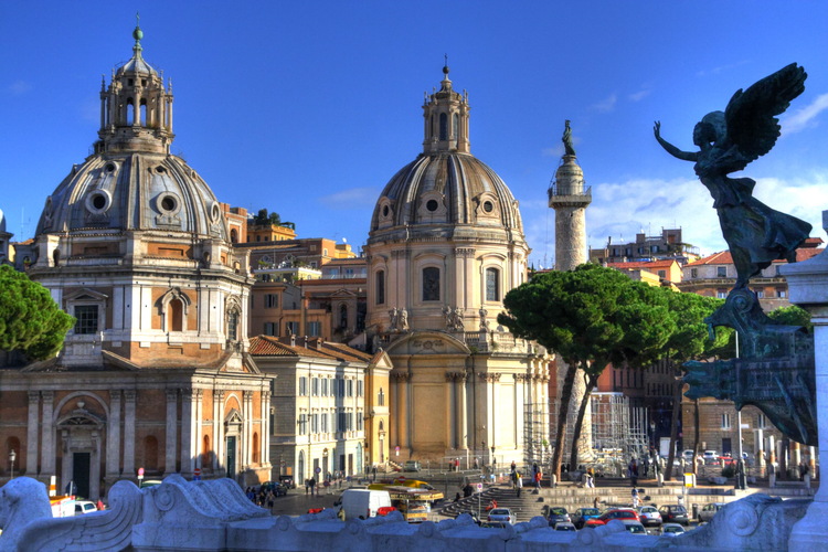 Vista desde el Altar de la Patria, Roma, Italia