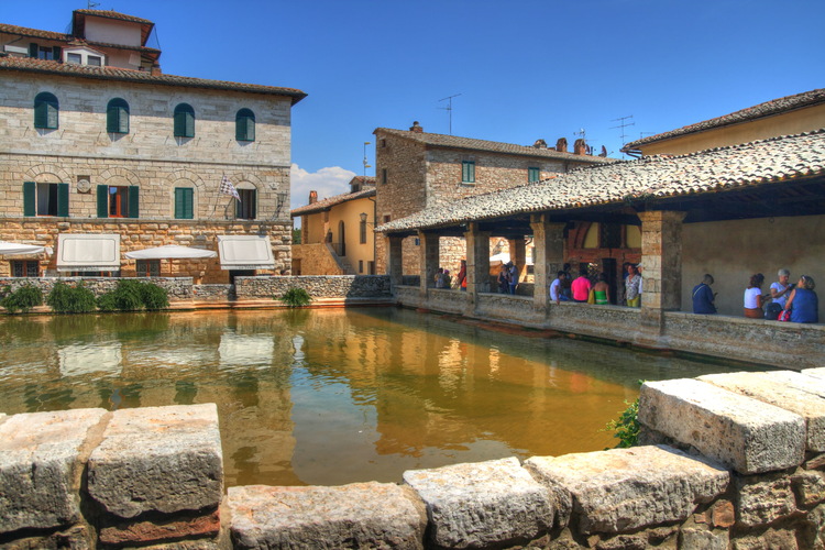 Bagno Vignoni, Toscana, Italia