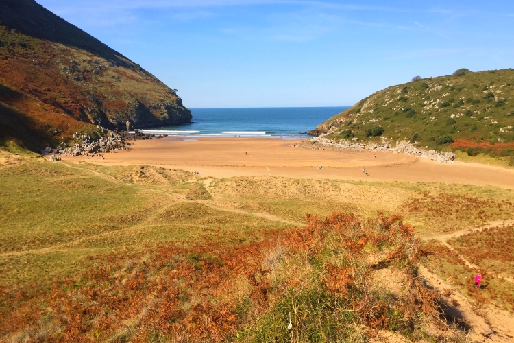 Playa de Sonabia desde las dunas, Cantabria
