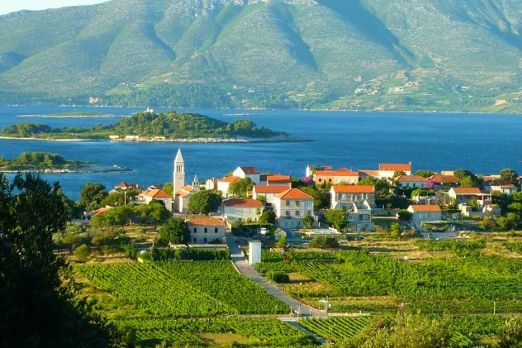 Lumbarda, isla de Korcula, Croacia