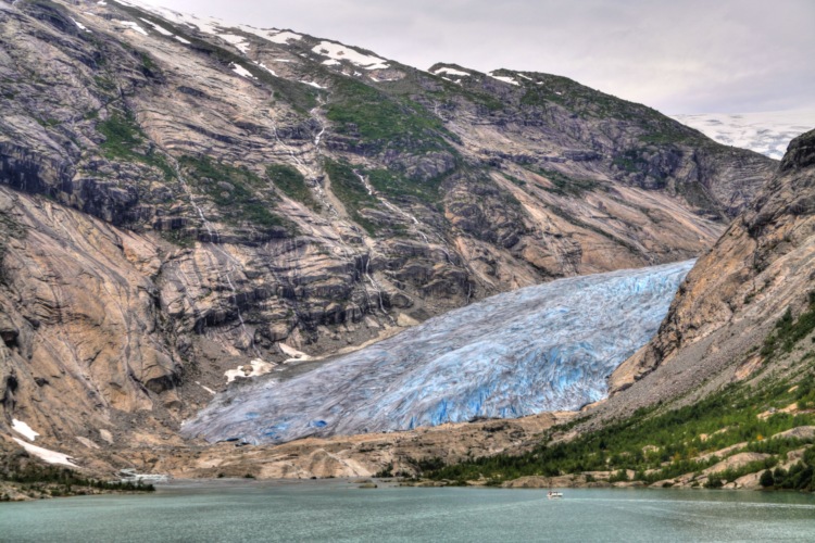 Glaciar de Nigardsbreen, Noruega, fiordos