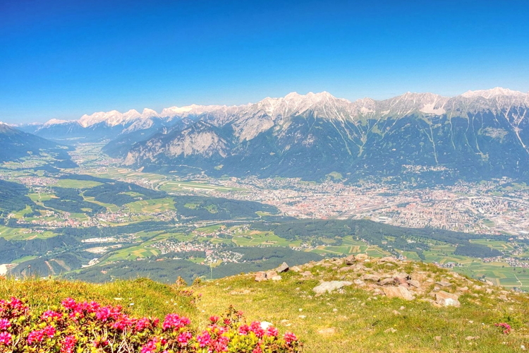 Vistas desde Patscherkofel, Innsbruck, Austria, Tirol