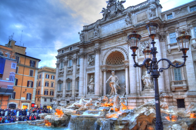 Fontana de Trevi, Roma, Italia
