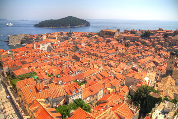 Vista desde la muralla, Dubrovnik, Croacia