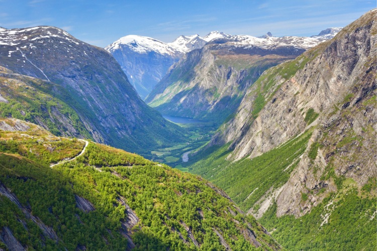 Mirador de Aurstaupet, Noruega, Fiordos