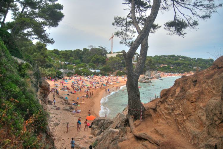 Playa de Torretes, Camino de Ronda, Playa de Aro, Costa Brava, Girona