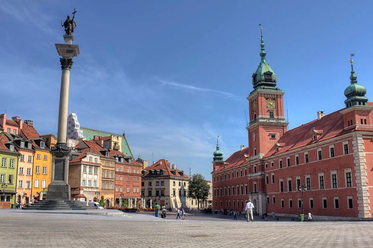 Plaza del Palacio Real, Varsovia, Polonia