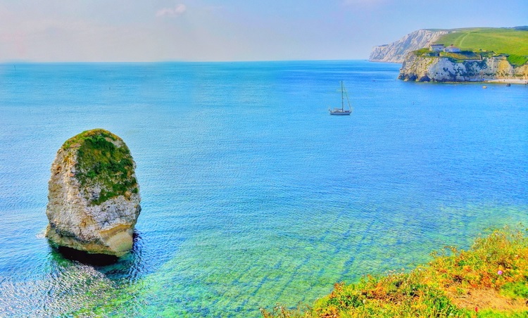 Freshwater Bay, Inglaterra, Hampshire, Isla de Wight