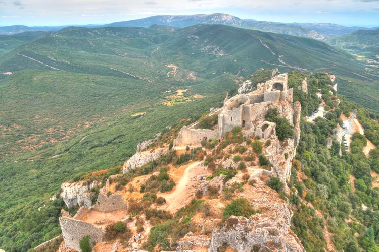 Castillo de Peyrepertuse, Occitania, Francia, Ruta Cátara