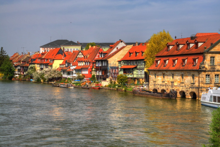 Pequeña Venecia en Bamberg, Franconia, Baviera, Alemania