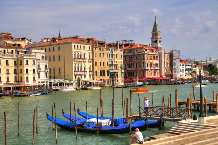 Vistas desde la Basílica de la Salute, Venecia, Italia