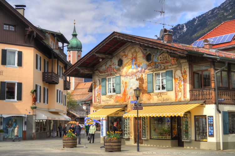 Casas en Berchtesgaden, Baviera, Alemania