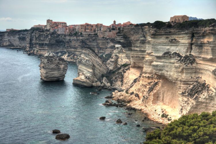 Bonifacio desde los acantilados, Córcega, Francia