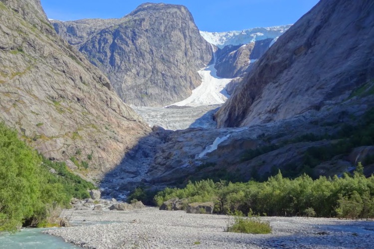 Brenndalsbreen, Noruega, fiordos