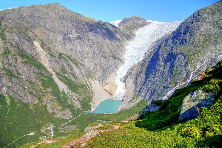 Briksdalsbreen, Noruega, Kattanakken, Sogn og Fjordane