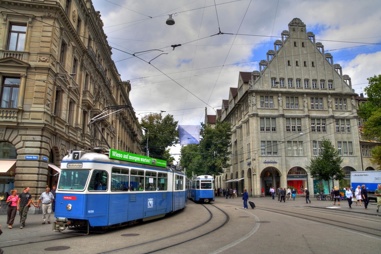 Paradeplatz en Bahnhofstrasse, Zurich