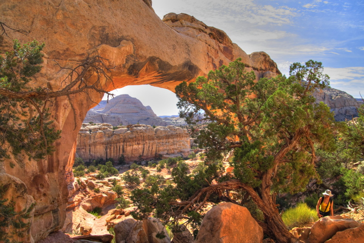 Hickman Bridge en Capitol Reef