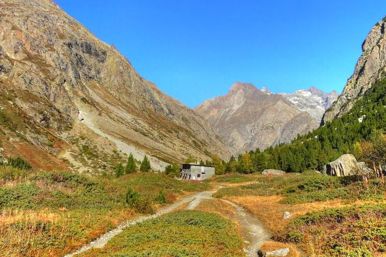Refugio de Carrelet, Ecrins, Alpes, Francia, La Pilatte