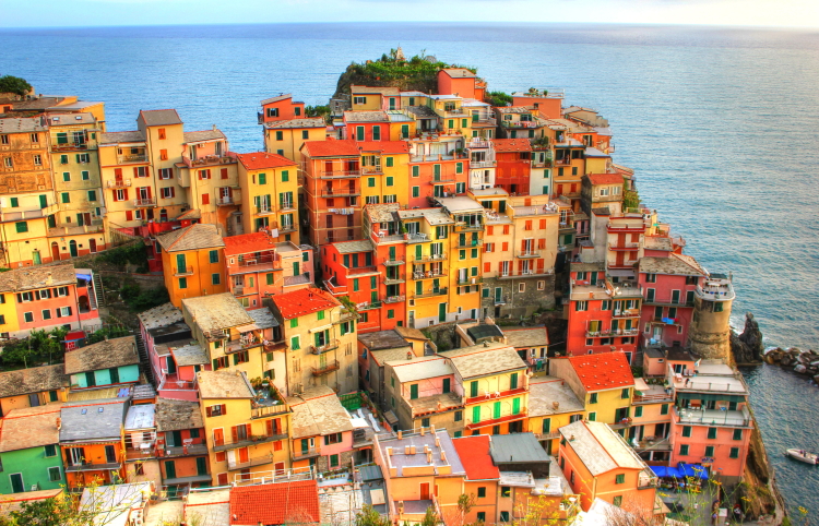 Casas de Manarola, Cinque Terre, Italia