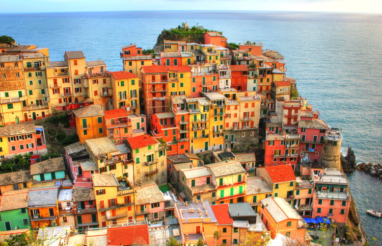 Casas de Manarola, Cinque Terre, Italia