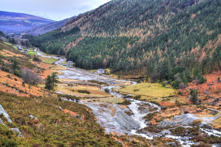 Glendalough, paisaje de Irlanda