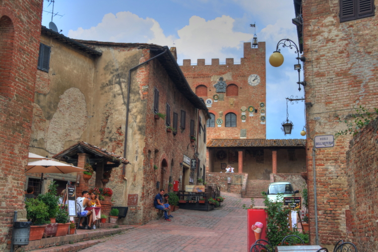 Certaldo Alto, Toscana, Italia, Florencia