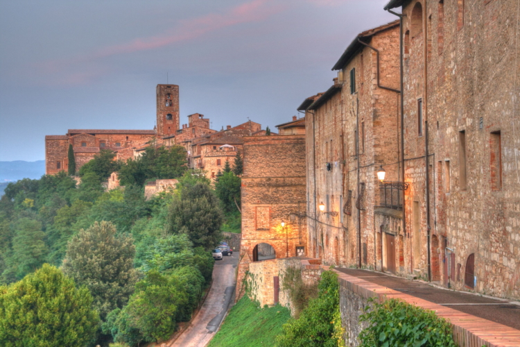 Panorama de Colle Val d’Elsa, Toscana, Italia, Siena