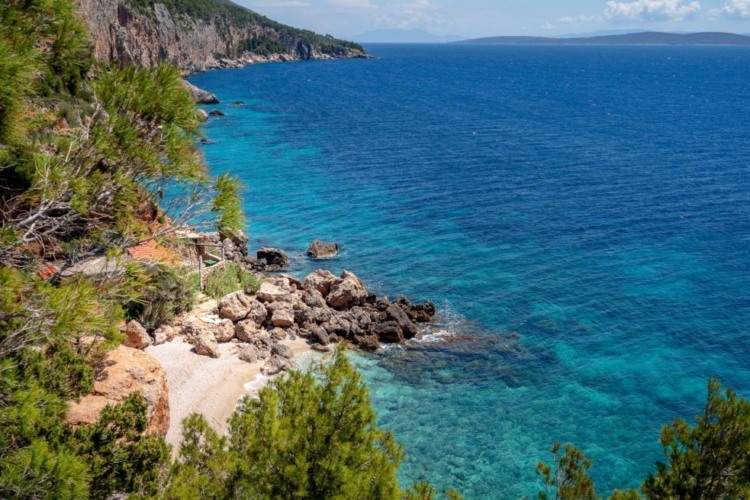 Costa sur de la isla de Hvar, Croacia