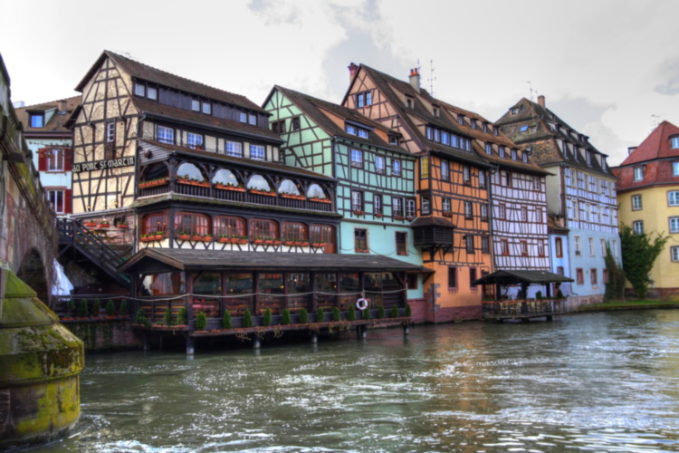 Vistas desde el crucero, Estrasburgo, Alsacia