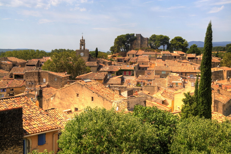 Tejados de Cucuron, Provenza, Francia