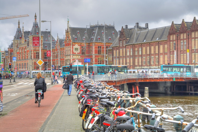 Estación central de Amsterdam, Holanda