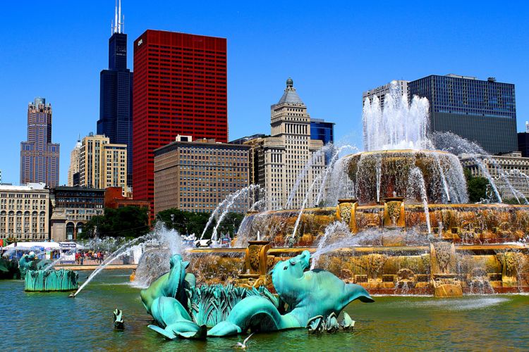 Fuente Buckingham, Chicago, Grant Park, USA, Estados Unidos