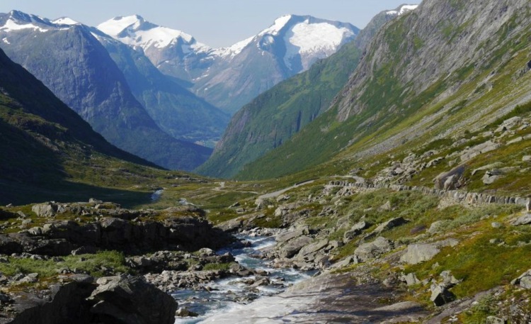 Carretera turística Gamle Strynefjellsveg, Noruega, fiordos