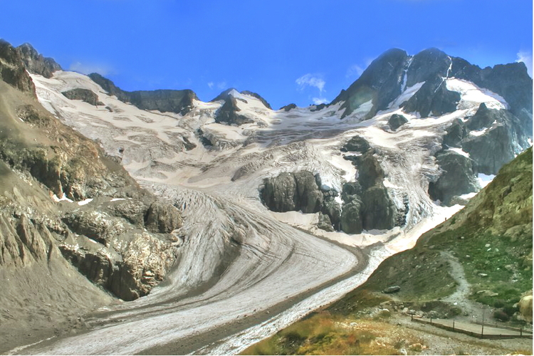 Glaciar de la Pilatte, Alpes Ecrins, Alpes