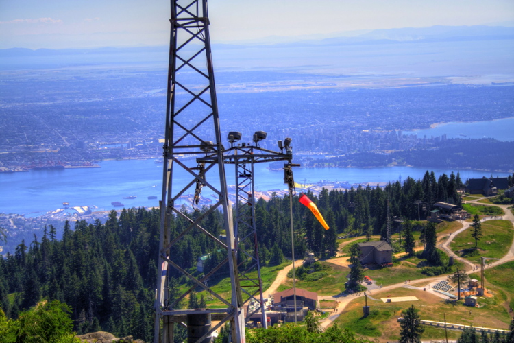 Vistas desde Grouse Mountain, Vancouver, Canada, British Columbia