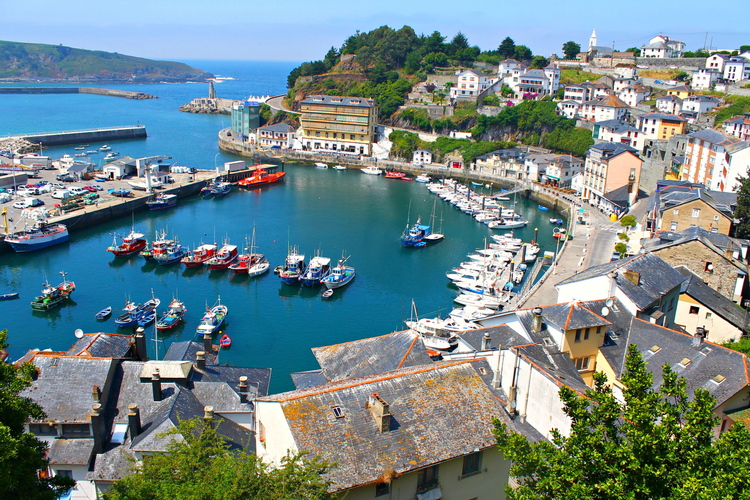 Luarca, Asturias, desde el cementerio