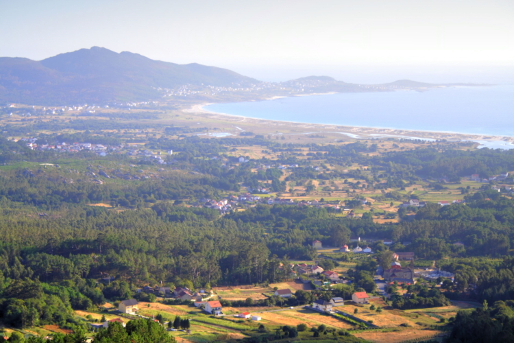 Playa de Carnota desde el Mirador, Galicia, A Coruña