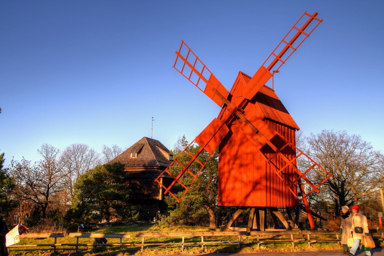 Molino en el museo al aire libre de Skansen