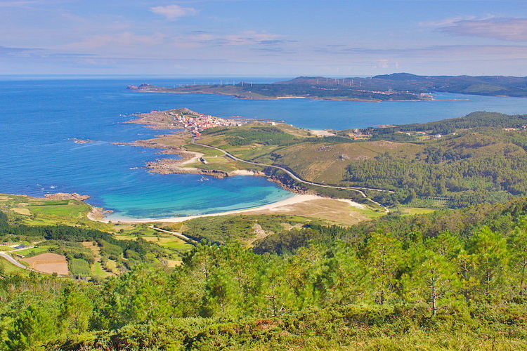 Vistas desde Monte Facho en CostaDa Morte, A Coruña, Galicia