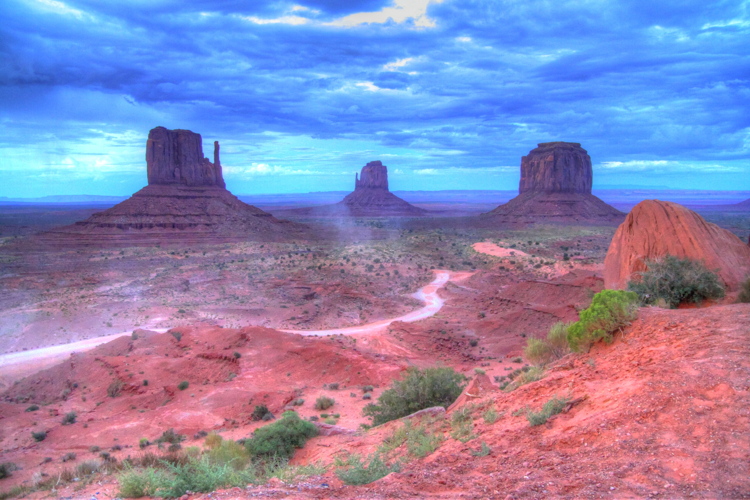 Monument Valley desde el centro de visitantes