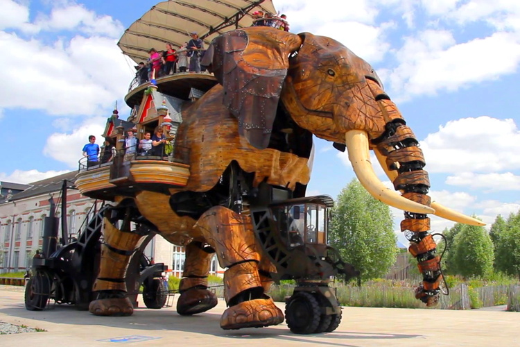 Elefante mecánico, Nantes, Loira, Francia