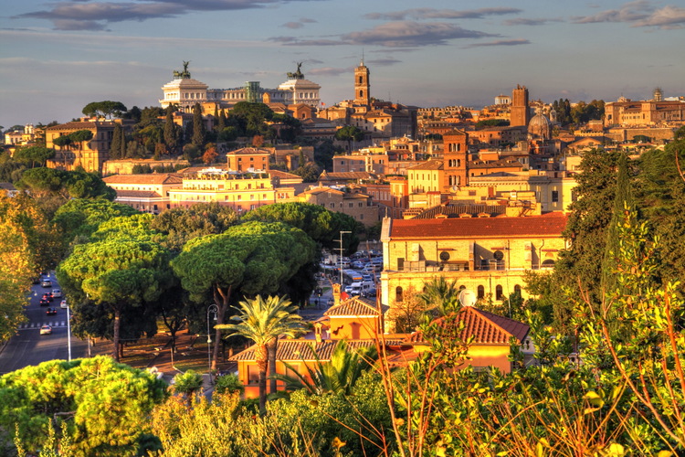 Jardín de los Naranjos, Roma, Italia