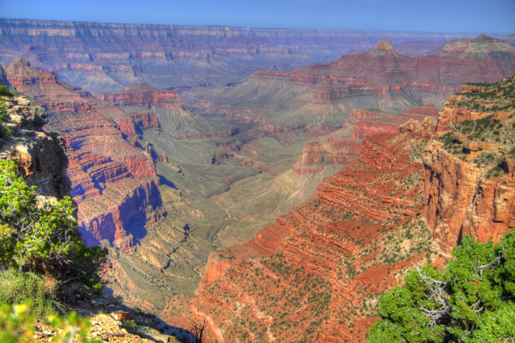 Vistas desde un mirador del North Rim en el Gran Cañón