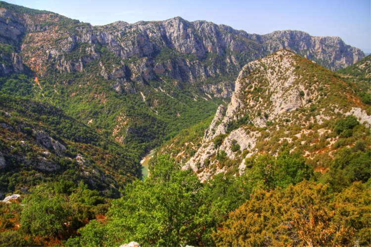 Vistas desde el mirador de Mayreste dirección Sainte-Croix