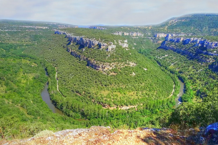 Panorama desde el mirador, Cañón del Ebro, Burgos, Castilla-León