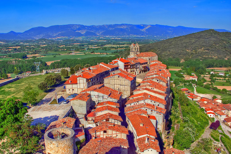 Vistas desde el castillo de Frías, Burgos