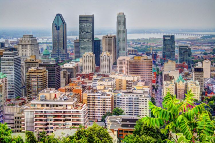 Vistas de Montreal desde el Mont Royal