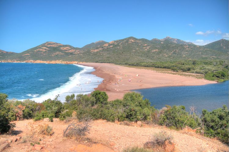 Playa de Galeria, Córcega, Francia