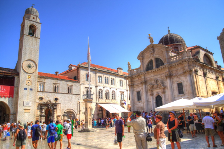 Plaza de Luza, Dubrovnik, Croacia