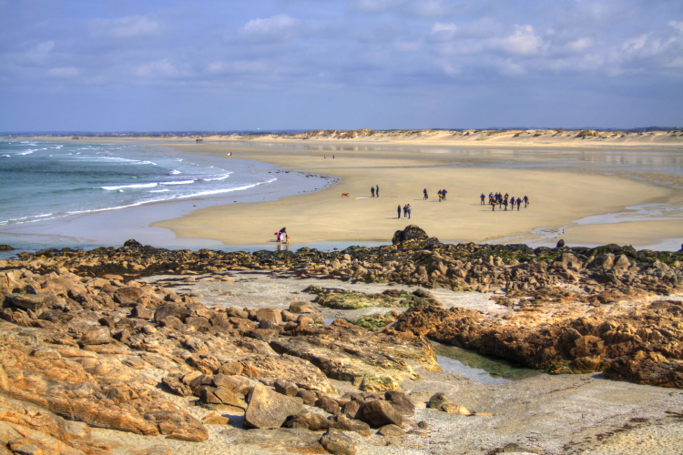 Playa de La Torche, Bretaña, Finisterre, Francia